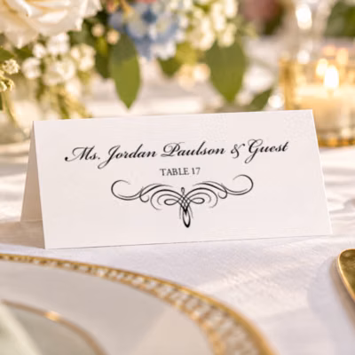 Tented Place Card